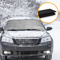 R2B® Anti-Freeze Blanket Car Windshield - 100 x 145 cm - 4 Layer Protection - Also Car Sunshade - Ice Blanket / Freeze Blanket Car - Windshield Covers Antifreeze 