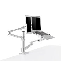 R2B® Monitor arm geschikt voor monitor/laptop/tablet- Monitorbeugel- Zilver