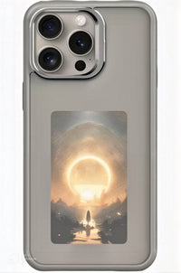 R2B® Foto Hoesje geschikt voor iPhone 13 - Incl. Screenprotector - E ink iPhone case - Grijs