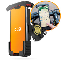 R2B Robust Bike Phone Holder, mtb, scooter and motorcycle with safety lock - Model Delft