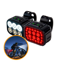 R2B® Fietslicht voor en achter - Fietslamp USB-C Oplaadbaar - Fietslampjes LED set Wit en Rood - Waterdicht - Fietslamp