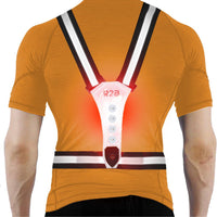 R2B® Hardloopvest met Verlichting aan voor- en achterkant - Grijs - Inclusief USB-C kabel - Telefoonhouder sport