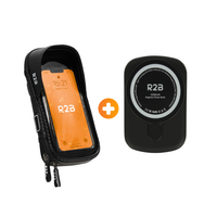 R2B® Robuuste Telefoonhouder Fiets Waterdicht + Powerbank geschikt voor Magsafe - Model Leiden - Telefoonhouder fiets