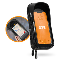 R2B Robuuste telefoonhouder fiets scooter en motor waterdicht - Model Leiden - Telefoonhouder fiets